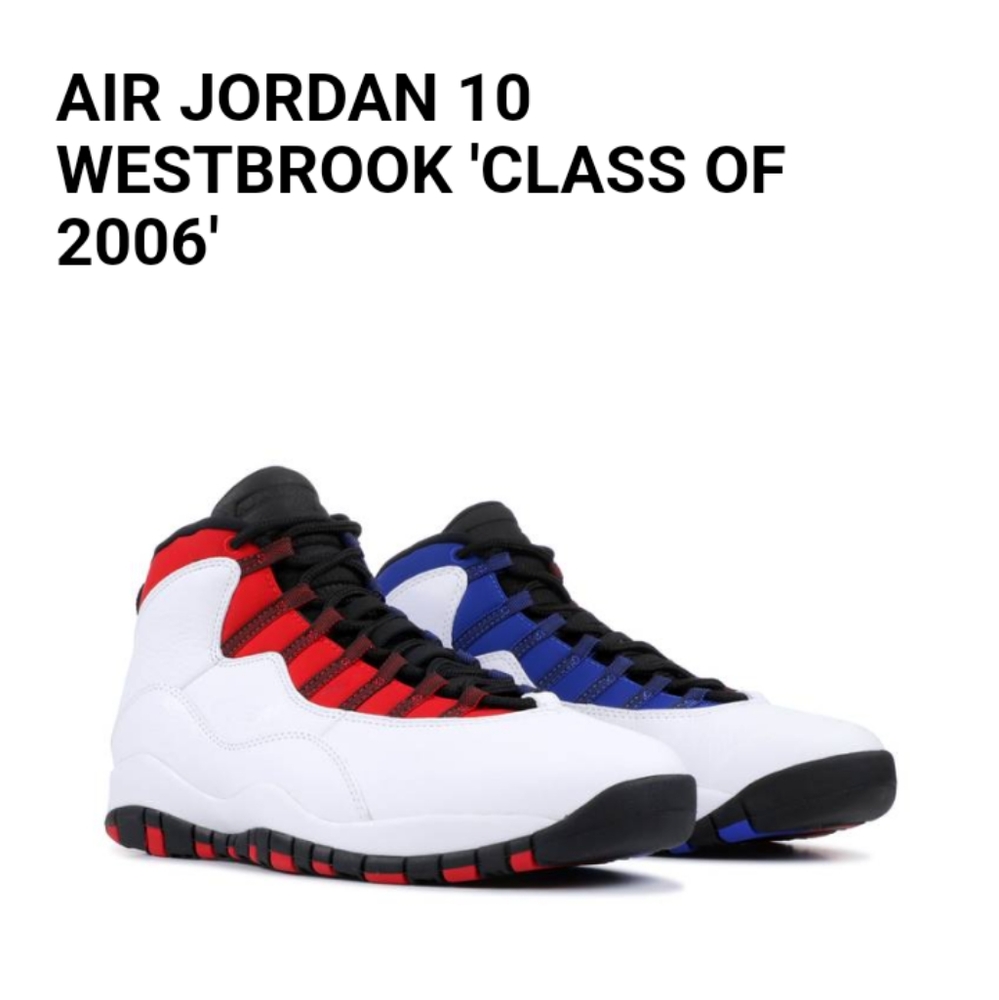Air Jordan 10 Westbrook class 2006